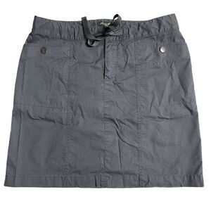 Eddie Bauer Gray Active Outdoor Sport Skirt Size 4 Stretch Hiking Trails Pockets